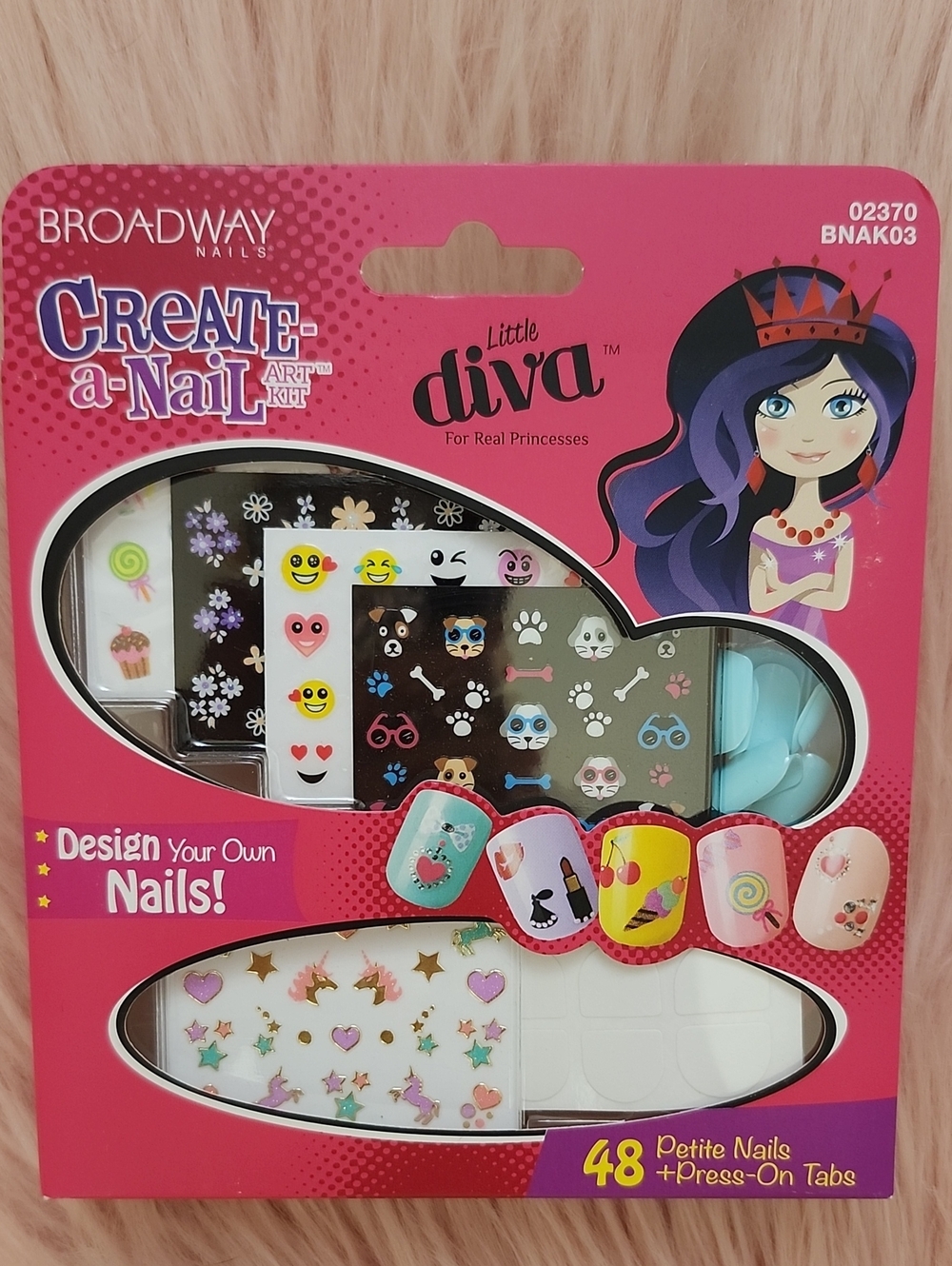 Brand New BROADWAY NAILS LITTLE DIVA CREATE-A-NAIL ART KIT
